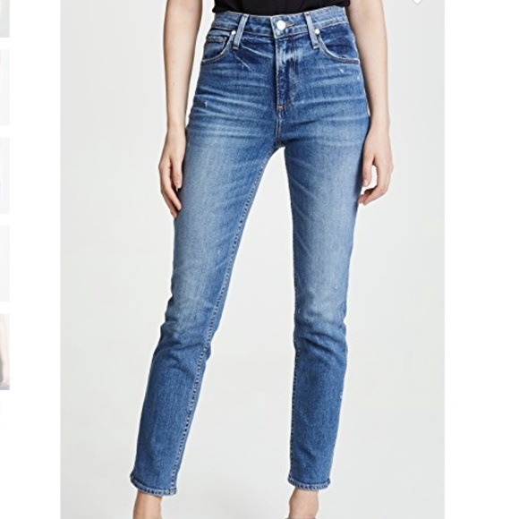 PAIGE Denim - SALE Paige High Rise Sarah Slim Jeans Embarcadero
